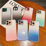 Luxury Gradient Glitter Silicone Shockproof Soft iPhone Case