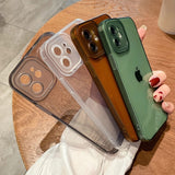 Camera Lens Protection Shockproof Clear Soft iPhone Case