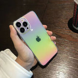 Luxury Rainbow Laser Aurora Soft iPhone Case