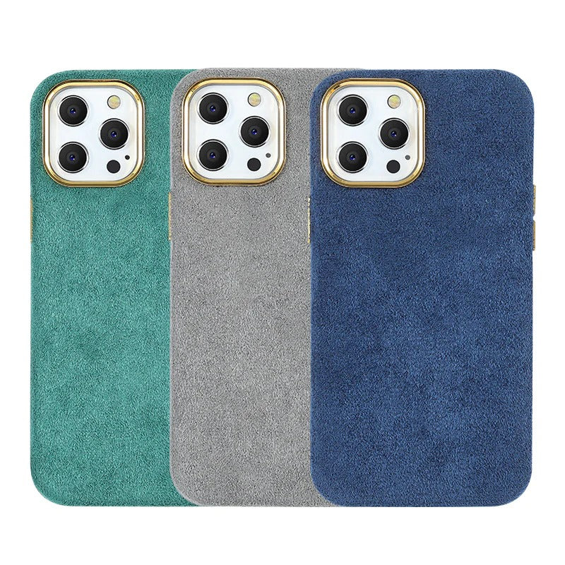 Solid Color Plush Furry Fluffy Soft iPhone Case