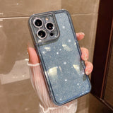 Fashion Glitter Camera Lens Protective Shockproof Soft iPhone Case