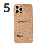 Luxury Cork Wood Environmental Friendly Breathable Shockproof Soft iPhone Case