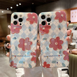 Blue-ray Flower Diamend Shockproof Soft iPhone Case