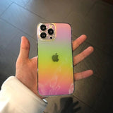 Luxury Rainbow Laser Aurora Soft iPhone Case