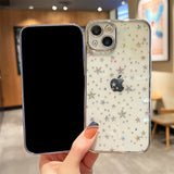 Luxury Glitter Plating Star Clear iPhone Case