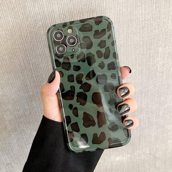 Leopard Print Full Body Protective Soft Phone Case Back Cover for iPhone