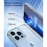 Luxury Shiny Glitter Four-Corners Shockproof Protection Clear Soft iPhone Case