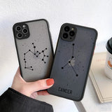 Twelve Constellations Hard PC Phone Case Back Cover for iPhone