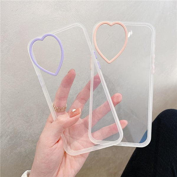 Love Lens Silicone Clear Soft Phone Case Back Cover for iPhone