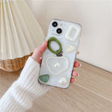 3D Pearl Silicone Soft iPhone Case