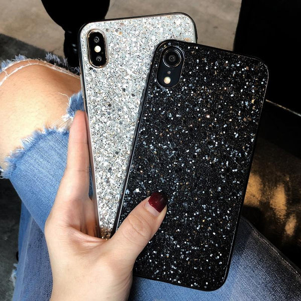 Luxury Bling Glitter Diamond Soft Phone Case Back Cover for iPhone