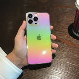 Luxury Rainbow Laser Aurora Soft iPhone Case