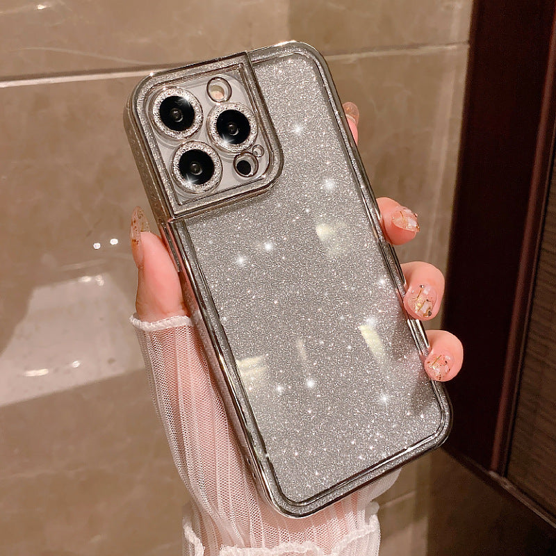 Fashion Glitter Camera Lens Protective Shockproof Soft iPhone Case