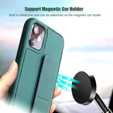 Support Magnetic Car Holder Wrist Strap Stand Soft iPhone Case