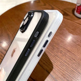 Solid Color Shockproof Bumper Clear Soft iPhone Case