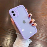 360 Full Body Protection Transparent Front Screen Shockproof Soft iPhone Case