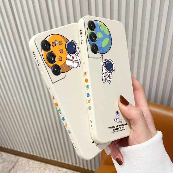 Cute Cartoon Astronaut Samsung Case