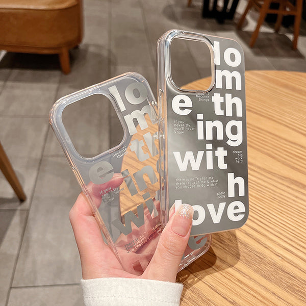 Words Painting Shockproof Clear Soft iPhone Case