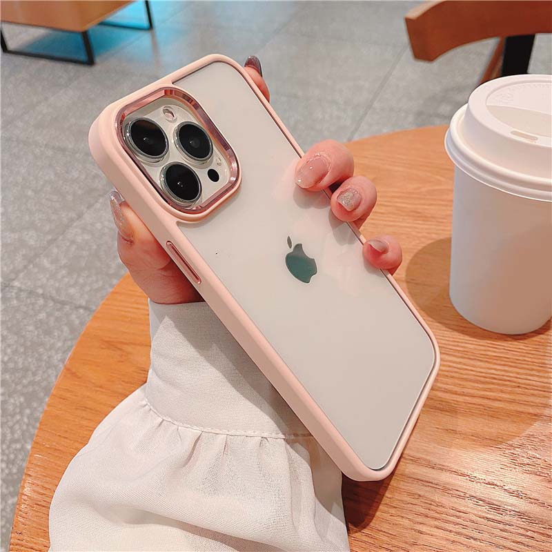 Cute Camera Len Protective Clear Soft iPhone Case