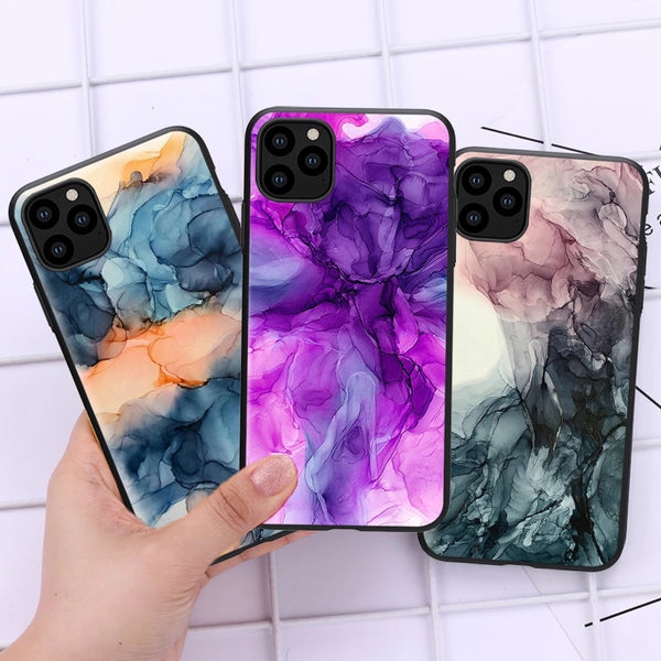 Watercolor Marble Pattern Phone Case for iPhone