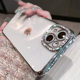 Luxury Plating Glitter Diamond Transparent Soft iPhone Case