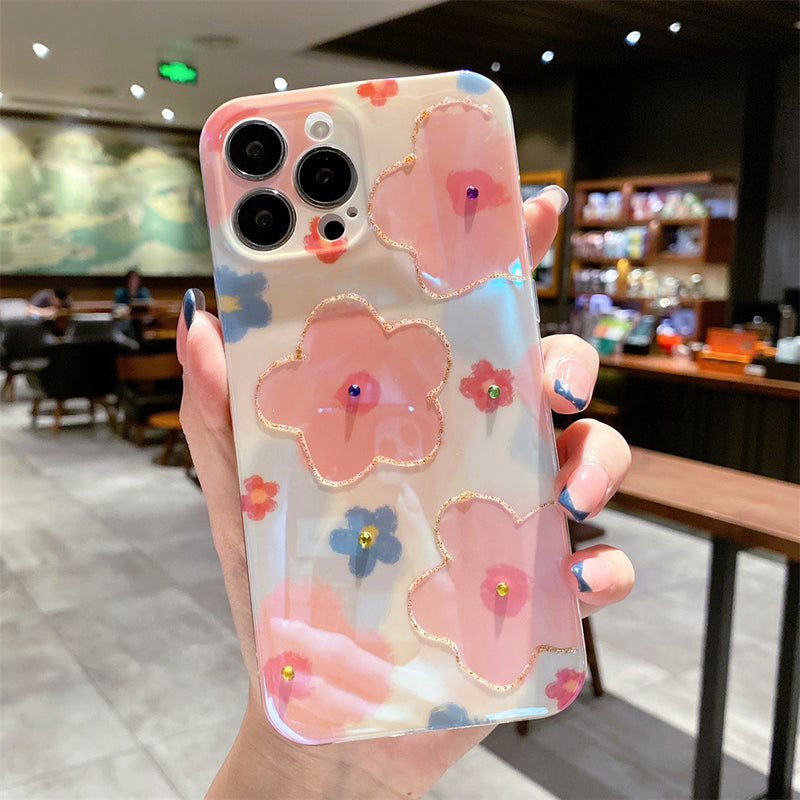 Cute Flower Soft Silicone iPhone Case