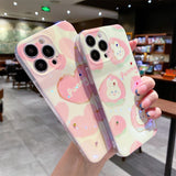 Cute Cartoon Loveheart Soft Silicone iPhone Case