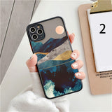 Landscape Painting Shockproof Clear Phone Case Back Cover for iPhone