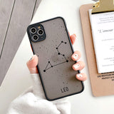 Twelve Constellations Hard PC Phone Case Back Cover for iPhone