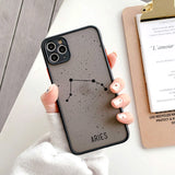 Twelve Constellations Hard PC Phone Case Back Cover for iPhone