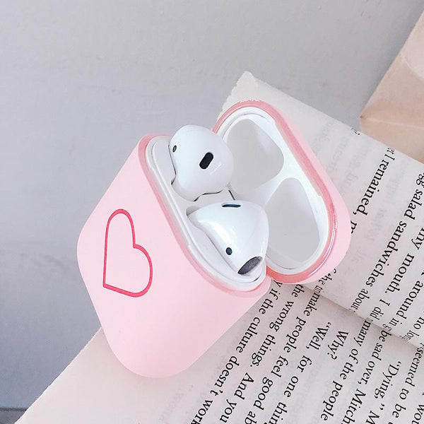 Cute Love Heart Airpods Case