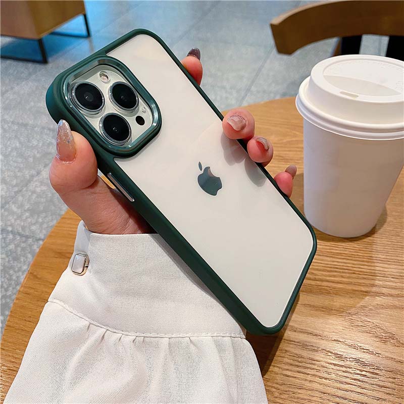 Cute Camera Len Protective Clear Soft iPhone Case