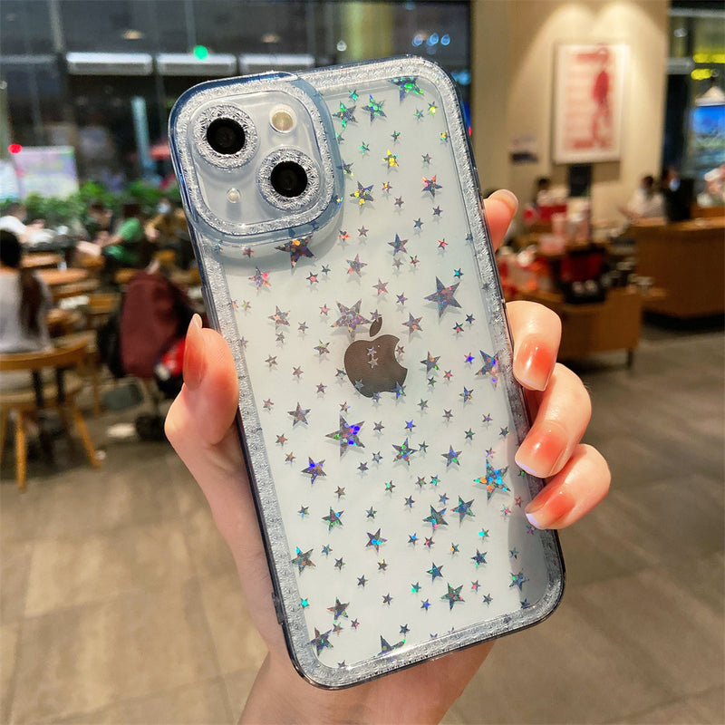 Luxury Glitter Star Clear iPhone Case