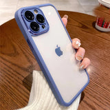 Solid Color Shockproof Bumper Clear Soft iPhone Case