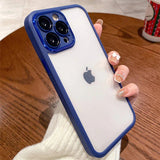 Solid Color Shockproof Bumper Clear Soft iPhone Case