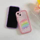 Smile Rainbow Painting Shockproof Clear Soft iPhone Case