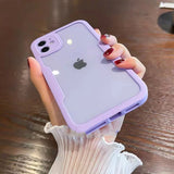 360 Full Body Protection Transparent Front Screen Shockproof Soft iPhone Case