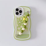 Cute Flower Painting Shockproof Wrist Strap Holder Soft iPhone Case