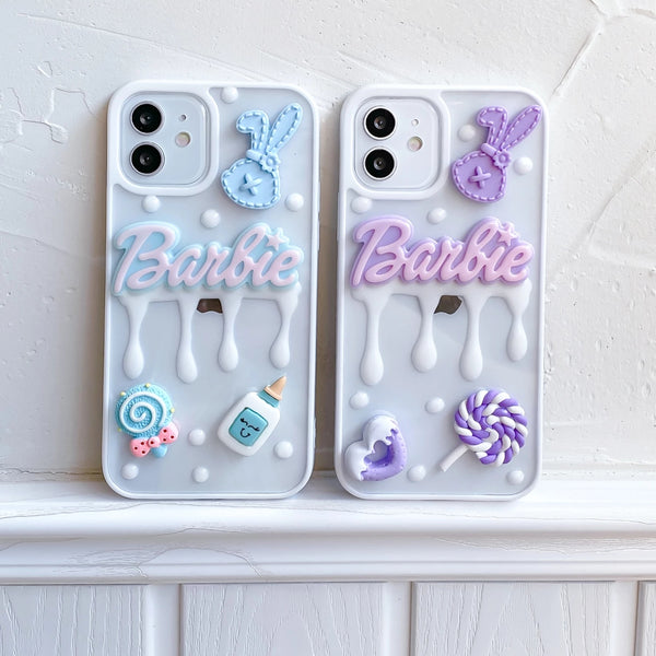 Cute Cartoon Candy Cream Clear Soft iPhone Case