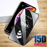 15D Curved Edge Tempered Glass iPhone Screen Protector